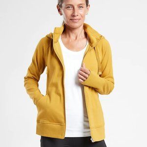 Athleta Triumph Hoodie in Oxidized Yellow